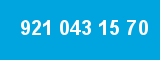 921 043 15 70 921 043 15 70
